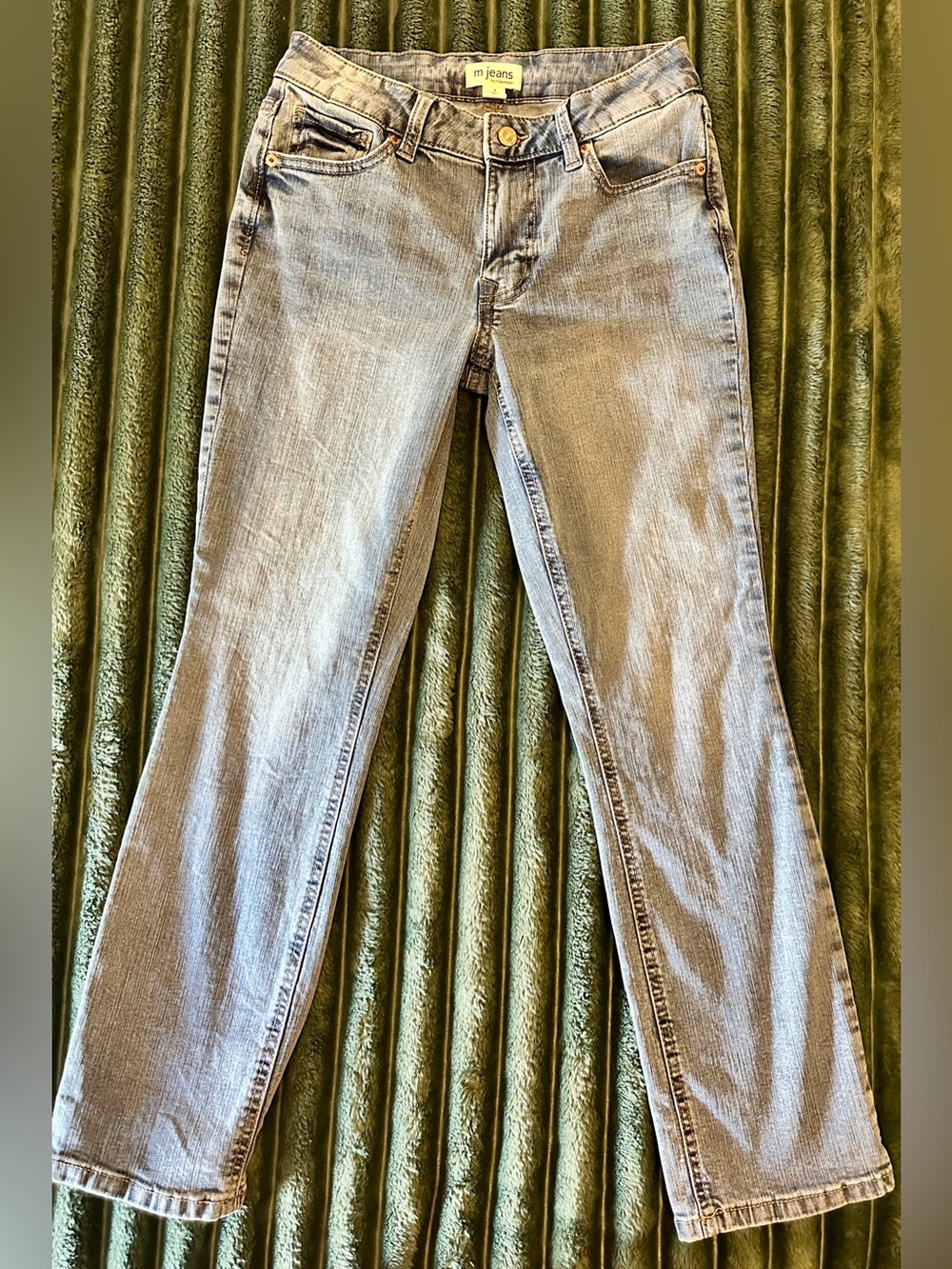 Maurices Light Blue Slim Mid-Rise Straight-Fit Jeans